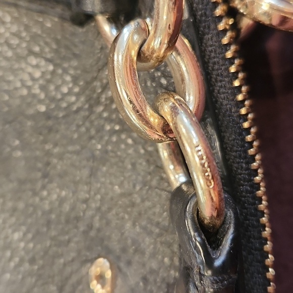 Coach Small Kelsey Tote Black Pebbled Leather - Picture 8 of 16